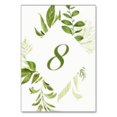 Waterverf Wilde Groene Volage Tabel Nummer 8 Kaart (Achterkant)