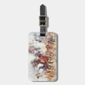 Waterverf wilde paarden bagagelabel (Voorkant verticaal)