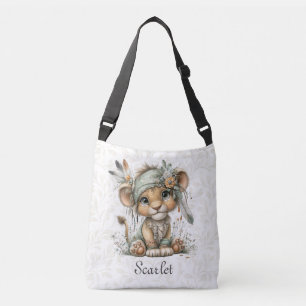 Waterverf Wilde Safari Jungle Afrikaanse Dieren To Crossbody Tas