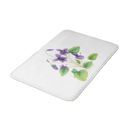 Waterverf Wilde Violet Bath Mat (Gekanteld)