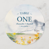 Waterverf Wilde Vloer & Bergnummer Kaart (Voorkant)