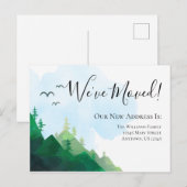 Waterverf Wilderness Mountains verplaatsen We hebb Briefkaart (Voorkant / Achterkant)