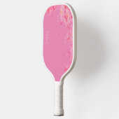 Waterverf wildfloral roze naam pickleball paddle (Links)