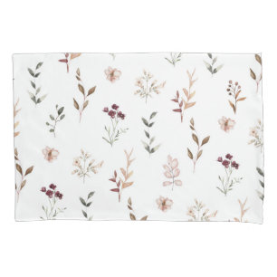 Waterverf Wildflower Botanische Bloemen Kussensloop