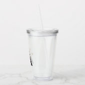 Waterverf Wildflower Bruidsmeisje Initiaal "A" Acryl Drinkbeker (Links)