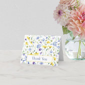 Waterverf Wildflower bruiloft dank u Bedankkaart