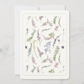 Waterverf Wildflower Crest Kaart (Achterkant)