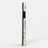 Waterverf Wildflower Custom Monogram en Naam Case-Mate iPhone Case (Achterkant/rechts)