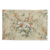  Waterverf Wildflower Daisy Bouquet Beige Kussensloop (Achterkant-Links)