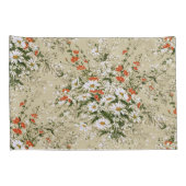  Waterverf Wildflower Daisy Bouquet Beige Kussensloop (Achterkant-Rechts)