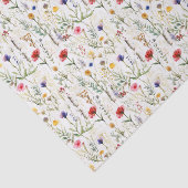 Waterverf Wildflower Design Tissue Paper Tissuepapier (Detail)