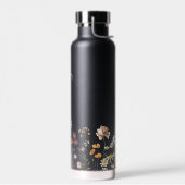 Waterverf Wildflower Garden Monogram Naam Waterfles (Links)