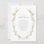 Waterverf Wildflower Garden Vrijgezellenfeest Kaart (Voorkant)