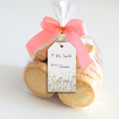 Waterverf Wildflower Gift Label Cadeaulabel