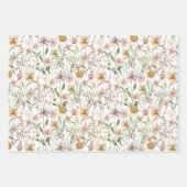 Waterverf Wildflower Meadow Floral Pattern Inpakpapier Vel (Voorkant 2)