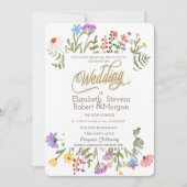 Waterverf Wildflower Meadow Kaart (Voorkant)