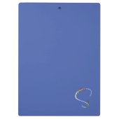 Waterverf Wildflower monogram wit rood blauw Klembord (Achterkant)