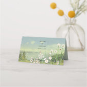 Waterverf Wildflower Mountain Landscape Wedding (Achterkant)