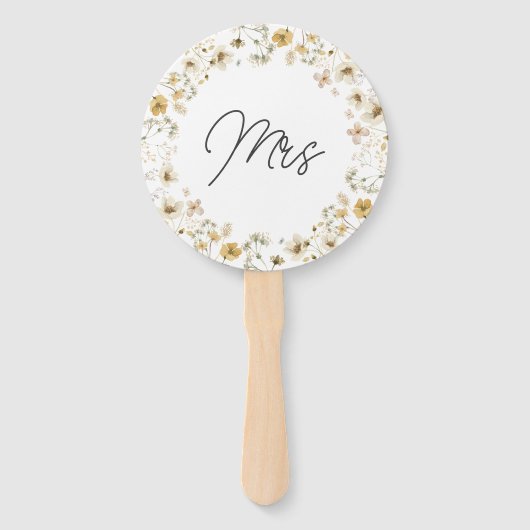 Waterverf Wildflower Mr of Mrs Game Handwaaier (Voorkant)