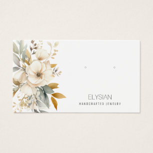 Waterverf Wildflower Oorbel Sieraden Display Kaart