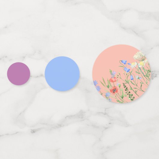 Waterverf Wildflower Pastel Confetti (Voorkanten)