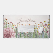 Waterverf Wildflower Pattern Bureaumat (Keyboard & Muis)