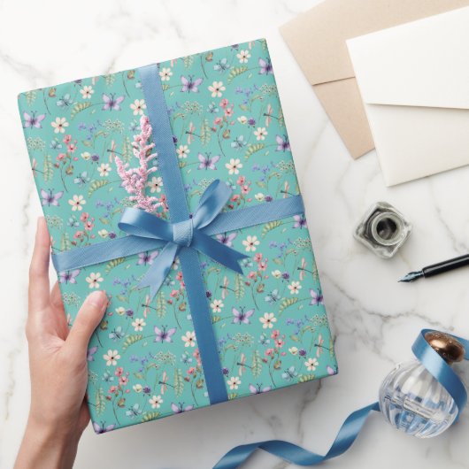 Waterverf Wildflower Pattern Cadeaupapier (Geschenken)