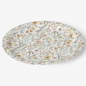 Waterverf Wildflower Pattern Papieren Bordje (Gekanteld)