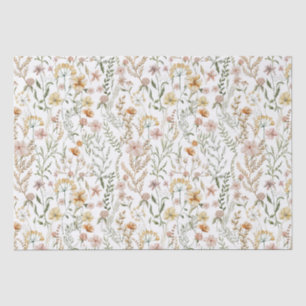 Waterverf Wildflower Pattern Tissuepapier