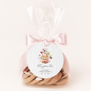 Waterverf Wildflower Tea Party Vrijgezellenfeest Ronde Sticker