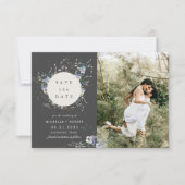 Waterverf Wildflower Twee foto Sla de datum op Kaart (Voorkant)