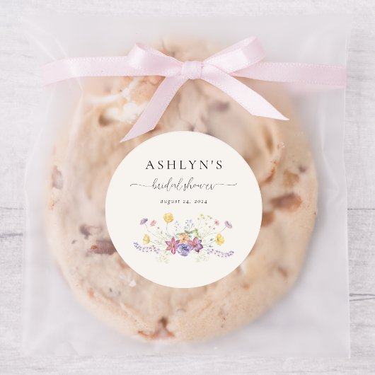 Waterverf Wildflower Vrijgezellenfeest Sticker