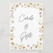 Waterverf Wildflower Weddenkaarten en cadeaubonnen (Voorkant)