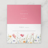 Waterverf Wildflower Wedding (Buitenkant ongevouwen)