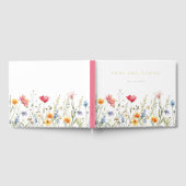 Waterverf Wildflower Wedding Gastenboek (Volledig)