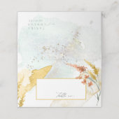 Waterverf Wildflower Wedding Table Gold ID954 (Buitenkant ongevouwen)