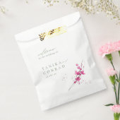 Waterverf Wildflower Wedding Welcome Fsia ID954 Bedankzakje (Gezegeld)