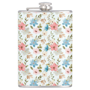 Waterverf Wildflowers Floral Pattern-67676 Heupfles