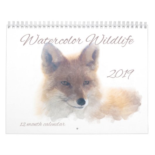 Waterverf Wildlife Agenda Kalender (Hoes)