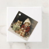 Waterverf Wildlife Kind Kerstcadeaus Bedankjes Labels (In situ)