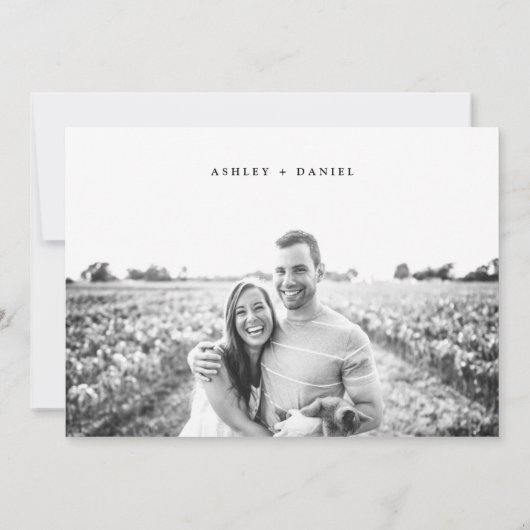 Waterverf wilg verlaat save the date kaart (Achterkant)