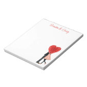 Waterverf Winkelen Mode meisje Notitieblok (Gedraaid)