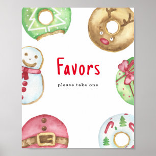 Waterverf winter babyshower favor, neem er een poster