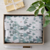 Waterverf Winter Bos Vakantie Tissuepapier (Geschenk)