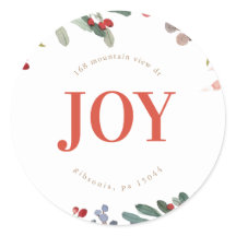 Waterverf Winter Floral Garland