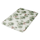 Waterverf Winter Forest Seamless Pattern Badmat (Gekanteld)