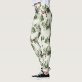 Waterverf Winter Forest Seamless Pattern Leggings (Links)