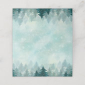 Waterverf Winter Forest  | Vakantie (Buitenkant ongevouwen)