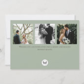 Waterverf Winter Greenery Lijst Kerst Kaart (Achterkant)