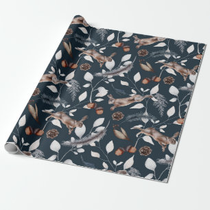 Waterverf Winter Hare Cadeaupapier